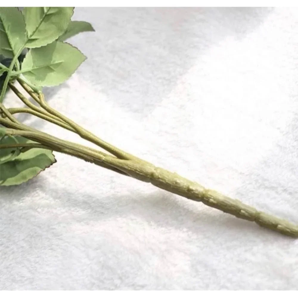White Floral Artificial Roses Bouquet 10 Heads for Wedding Centerpiece - New